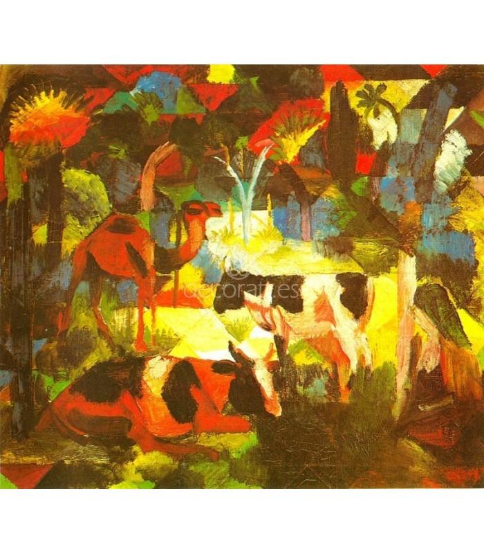 Decoratt Paisaje con vacas y camello Gran oferta