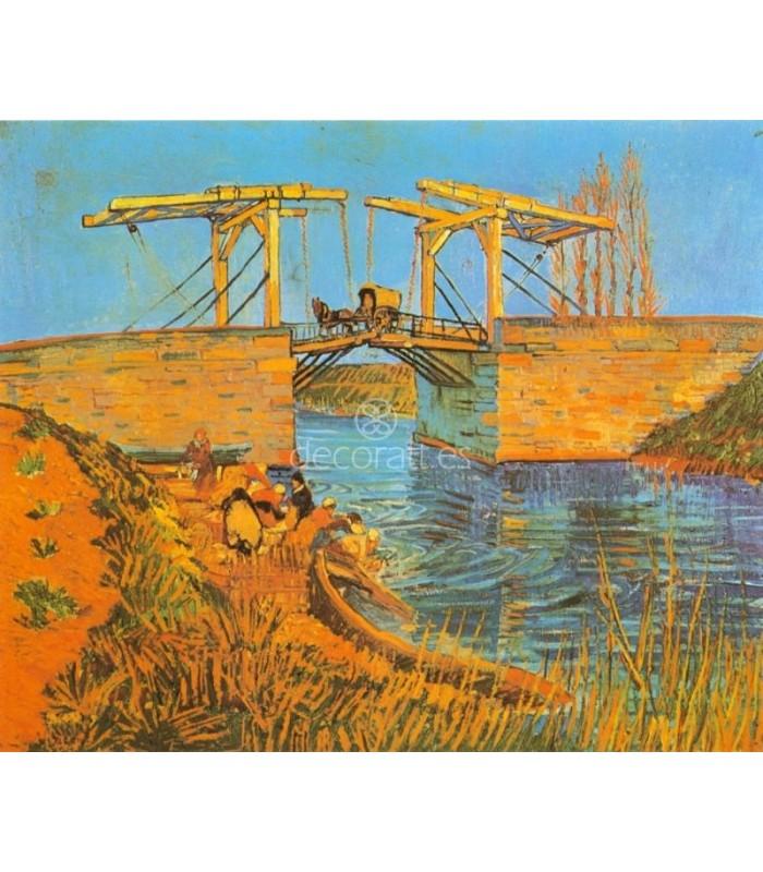 Decoratt El puente de Langlois con lavanderas Descuentos del mes