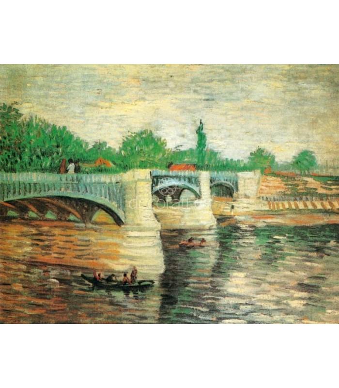 Decoratt El Sena con el Puente Grande Jatte Grandes ahorros
