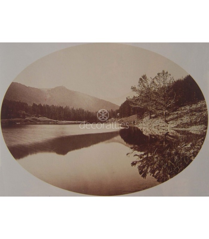 Decoratt Mystic Lake. William Henry Jackson. 1872