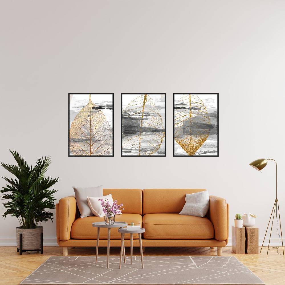 Dekoarte Marco de madera negro leaf Superdescuento