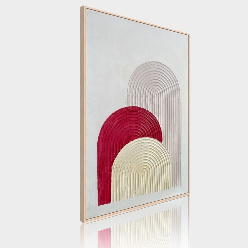Dekoarte Cuadro en relieve con marco de madera Arcos