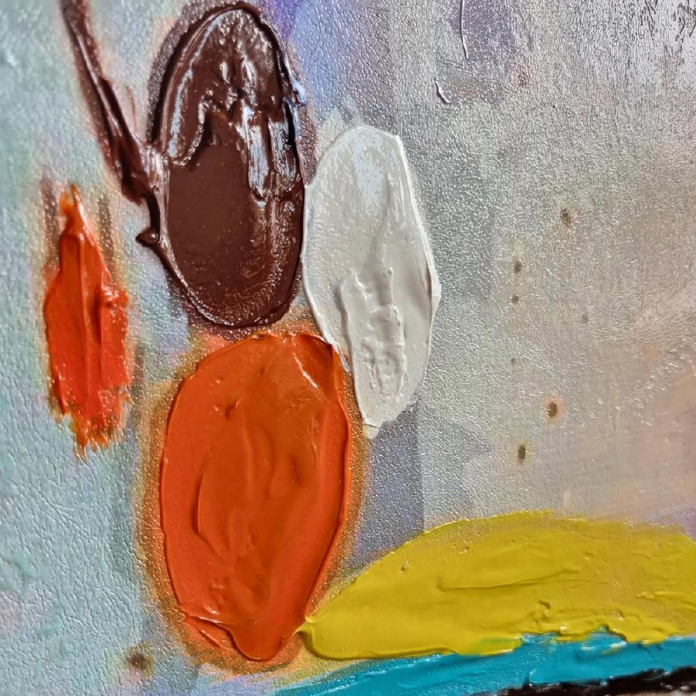 Dekoarte Cuadro pintado a mano caras abstracto En línea