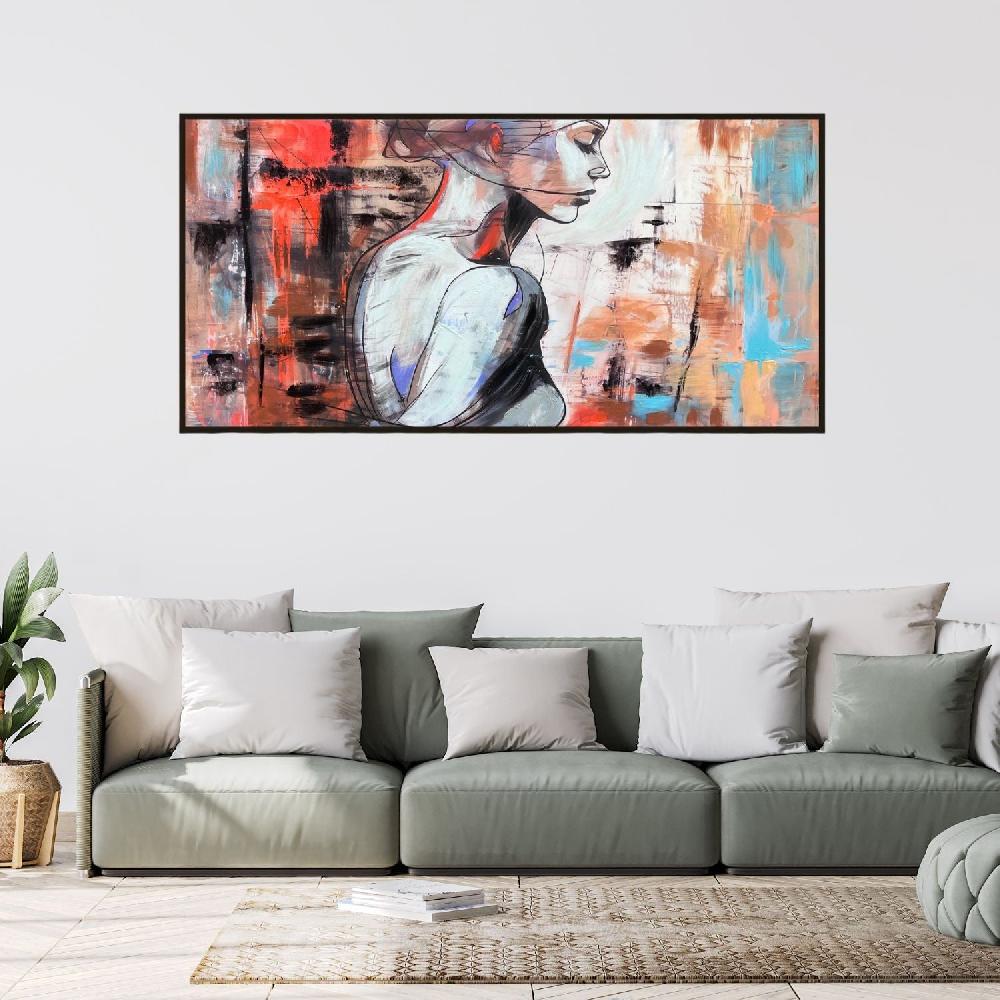 Dekoarte Cuadro pintado a mano retrato abstracto Los más vendidos