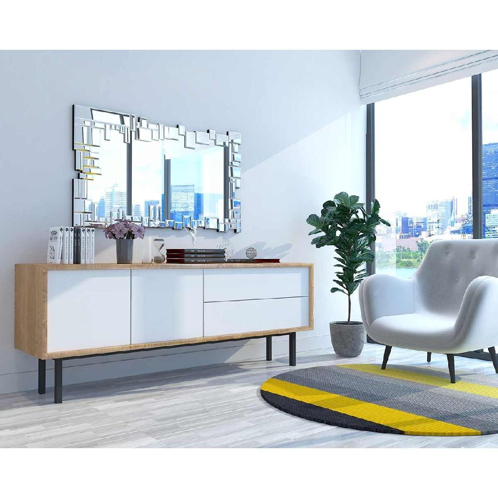 Dekoarte Espejos Combinados Luna Plateada - Estilo Moderno Envío gratis