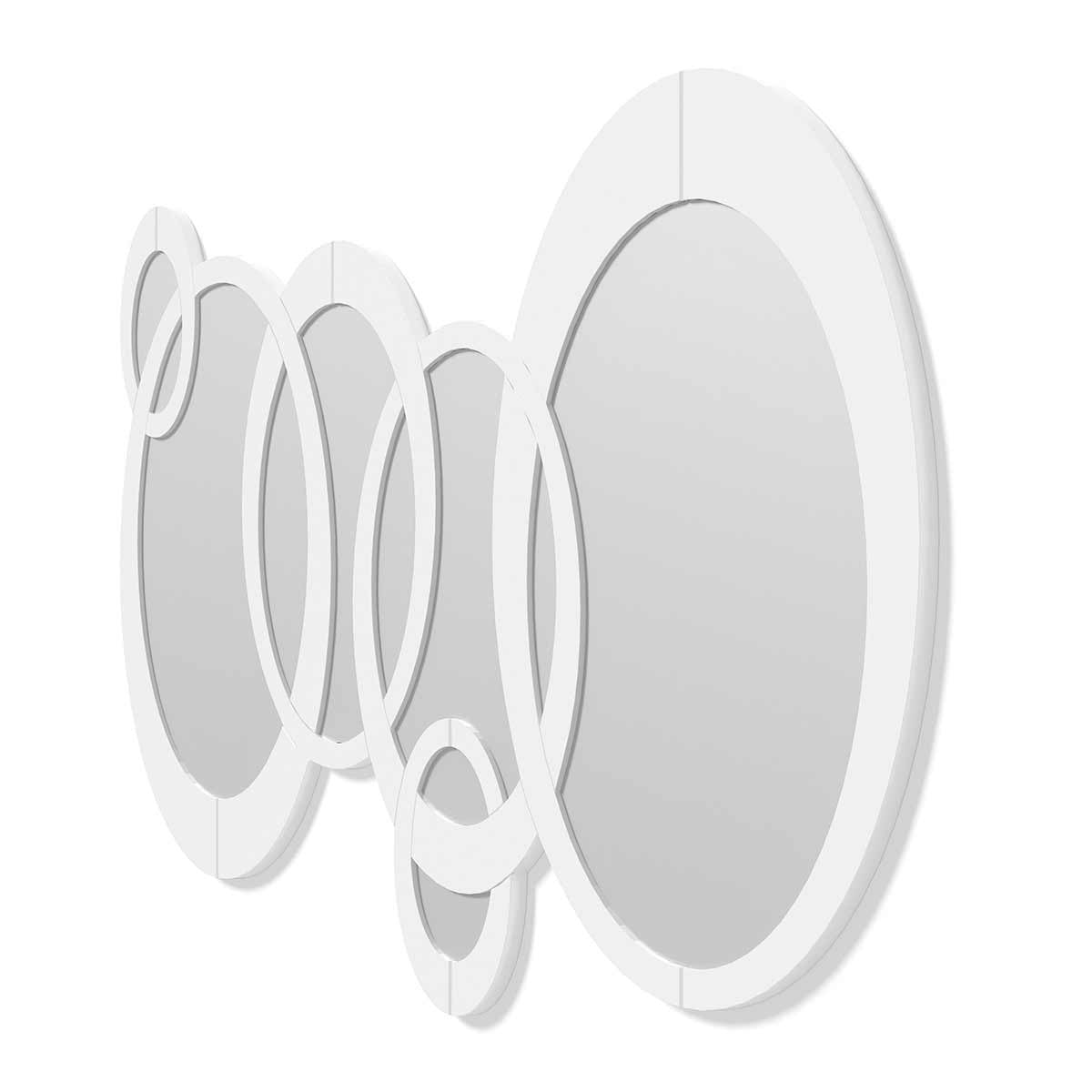 Dekoarte Espejo Decorativo de Pared Circulos Grandes Blanco ÚLTIMAS EDICIONES