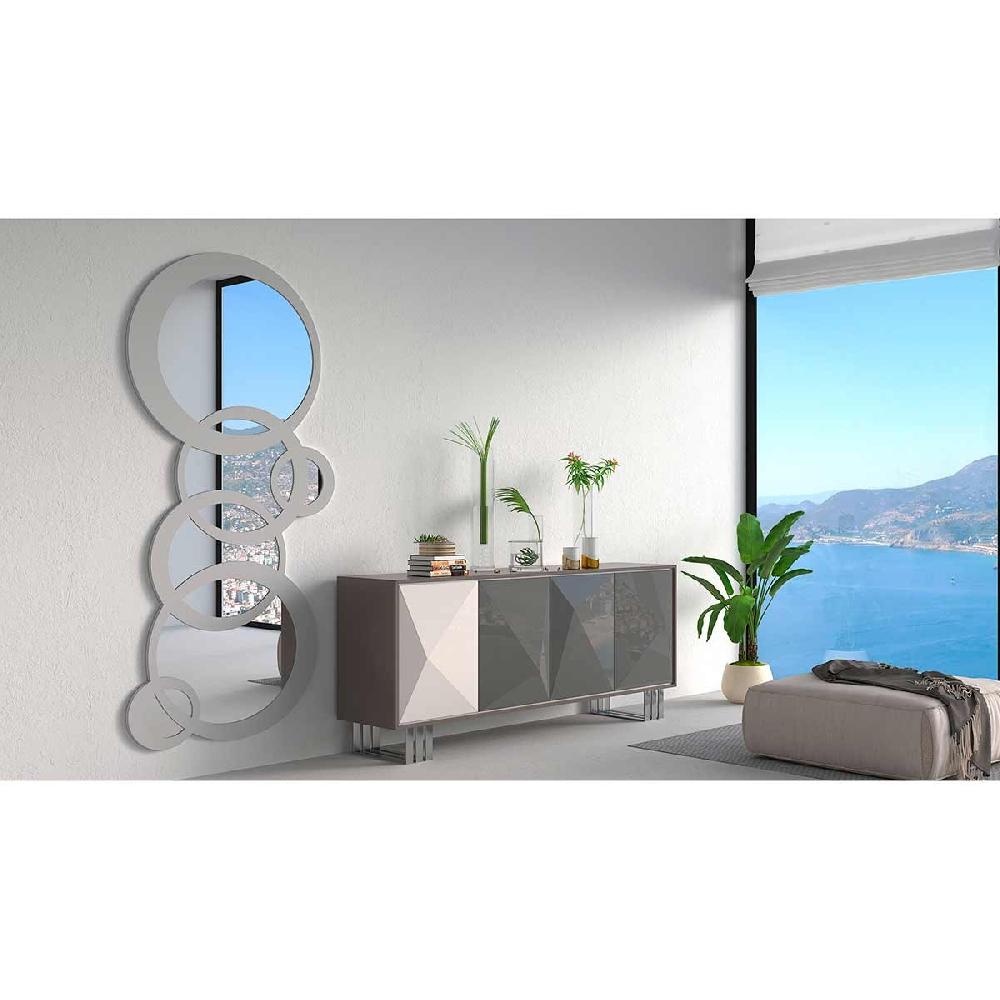 Dekoarte Espejo Decorativo de Pared Circulos Grandes Plateados Últimos 2 días