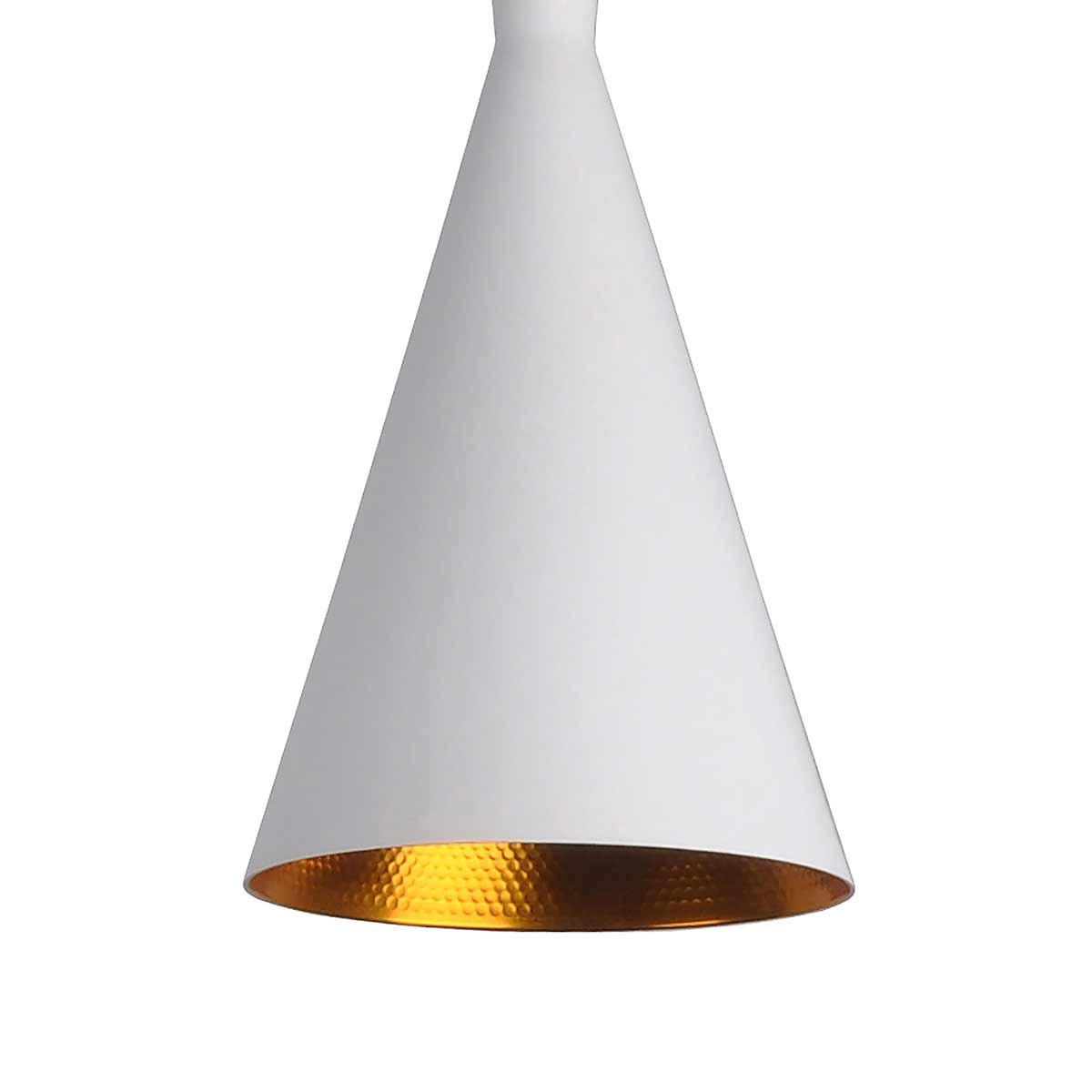 Dekoarte Trío de Lámparas Colgantes Blancas y Doradas - Minimalistas Ofertas especiales