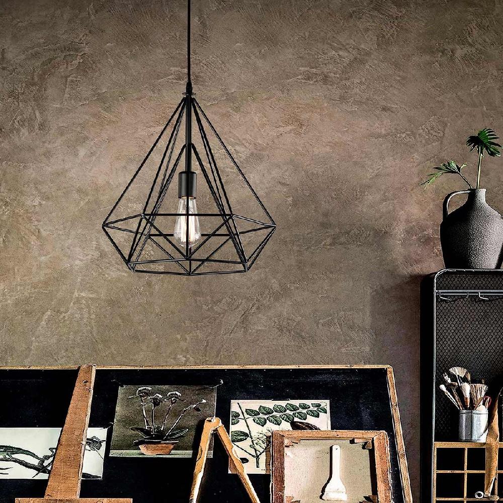 Dekoarte Lámpara Colgante Negra y Dorada - Estilo Minimalista Rebajas de fin de temporada