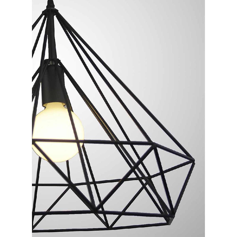 Dekoarte Lámpara Colgante Negra Estilo Industrial - Decoración Moderna Precio ultrabajo