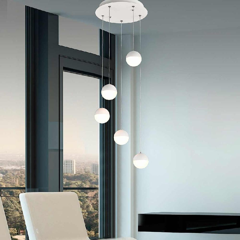 Dekoarte Lámpara Colgante Estilo Caracol Blanca LED 25W Descuento