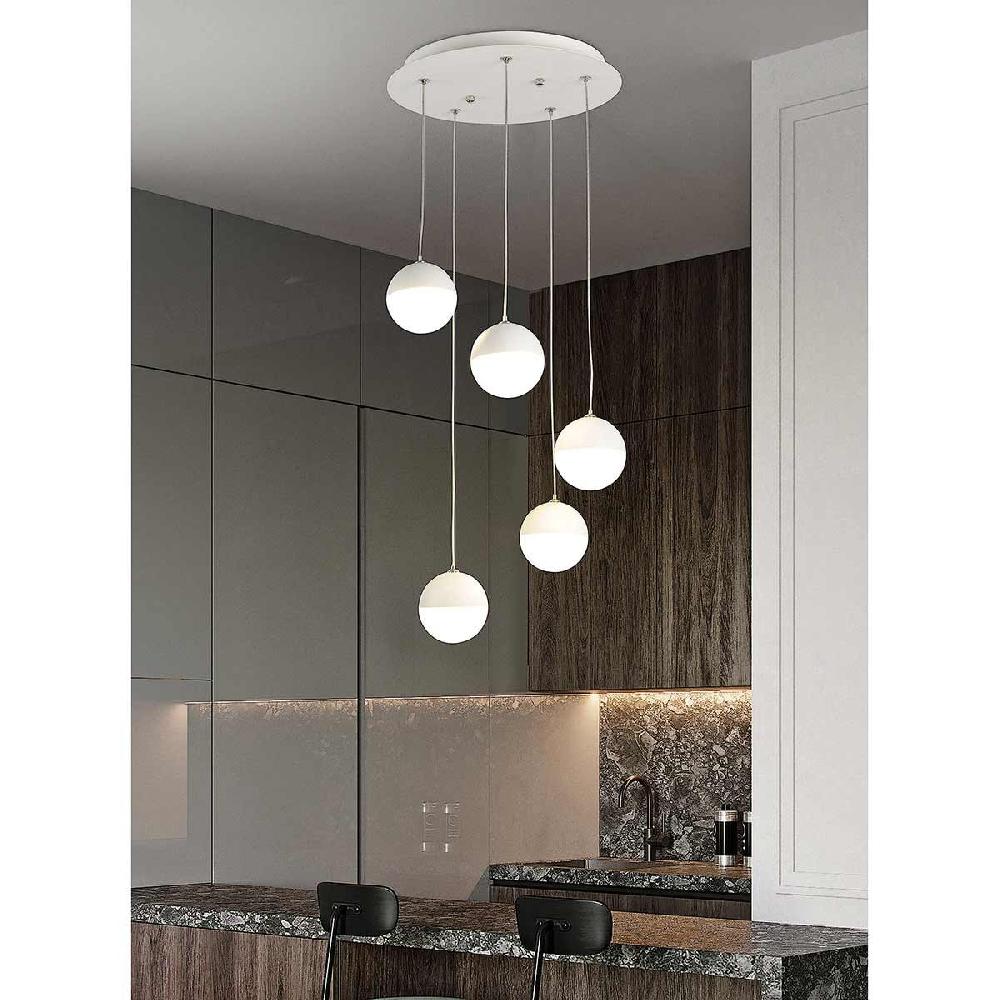 Dekoarte Lámpara Colgante Estilo Caracol Blanca LED 25W Descuento