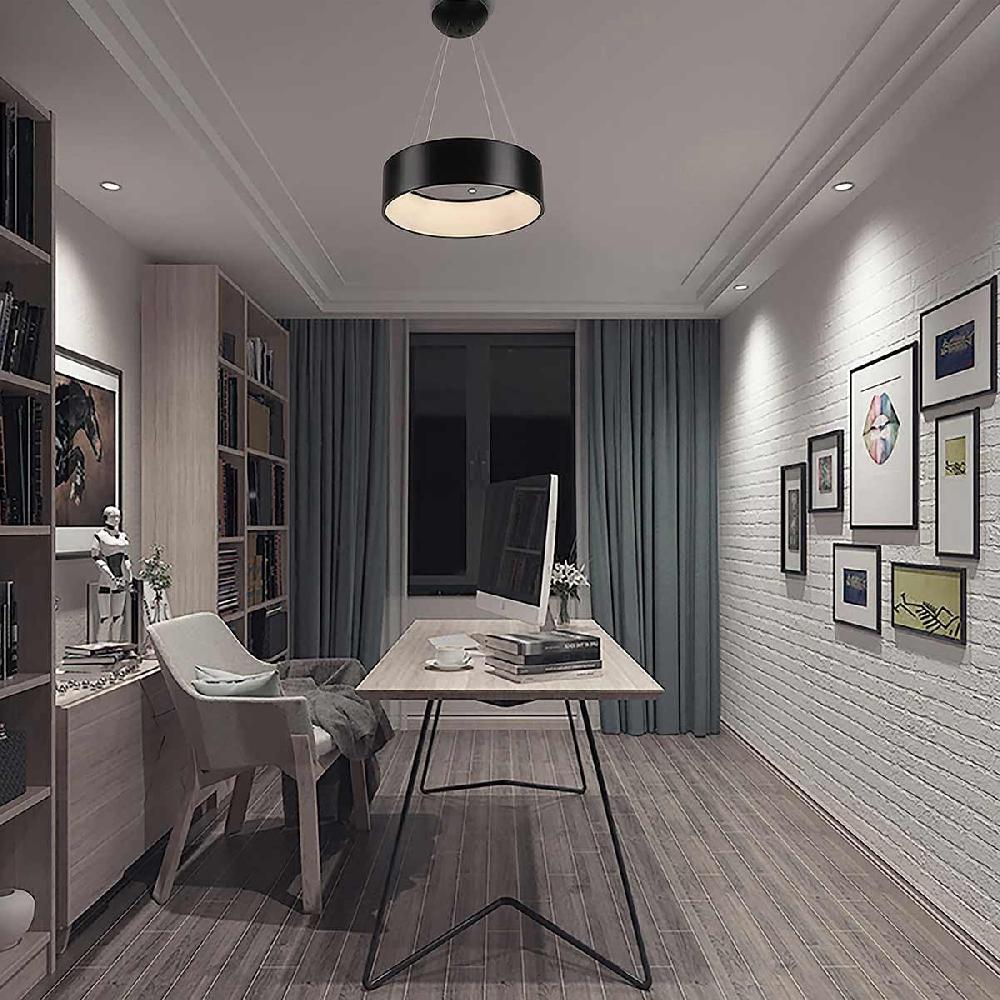 Dekoarte Lámpara Colgante LED Negra 42W - Luz Cálida Moderna Liquidación