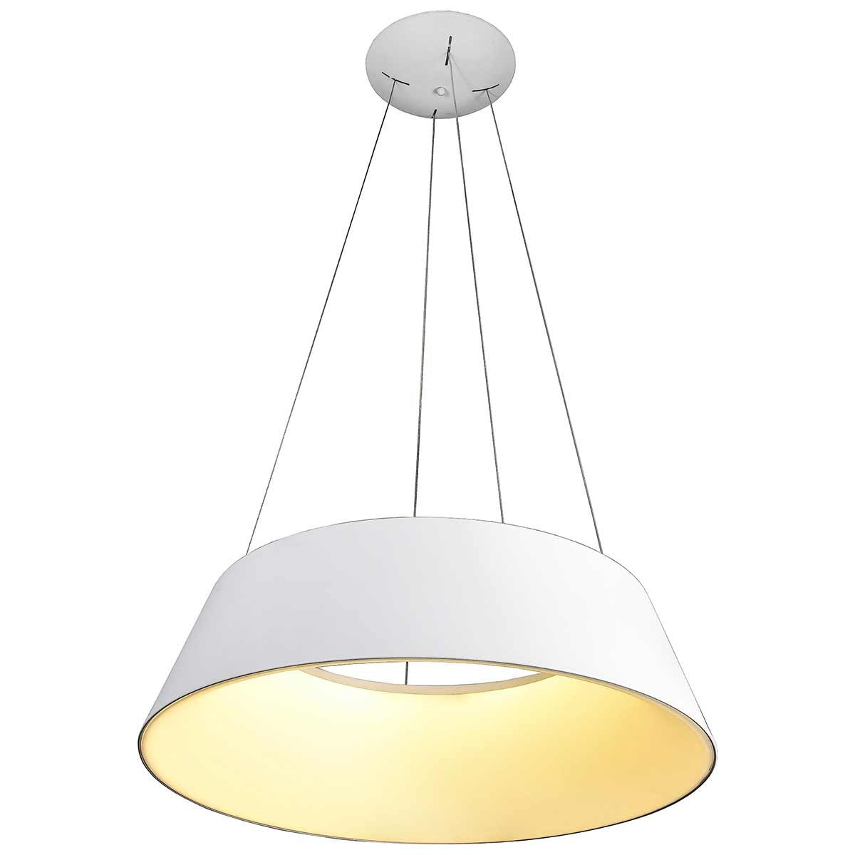 Dekoarte Lámpara Colgante Trapecio Color Blanco 66W LED Luz Cálida A++
