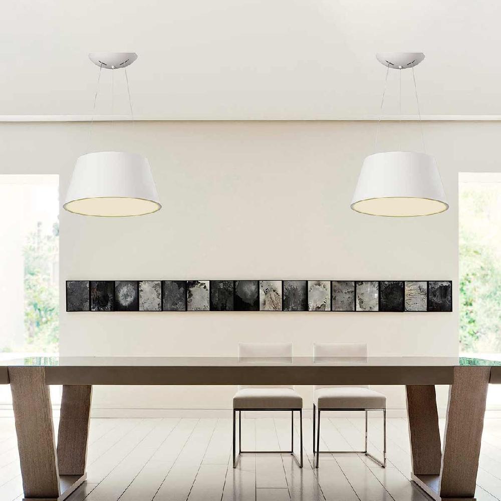 Dekoarte Lámpara Colgante Trapecio Color Blanco 66W LED Luz Cálida A++ Oferta especial