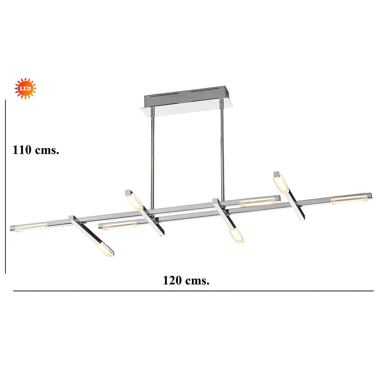 Dekoarte Lámpara Colgante Cristal Estilo Esfera Farol Colores Dorado y Ambar A+ Último día