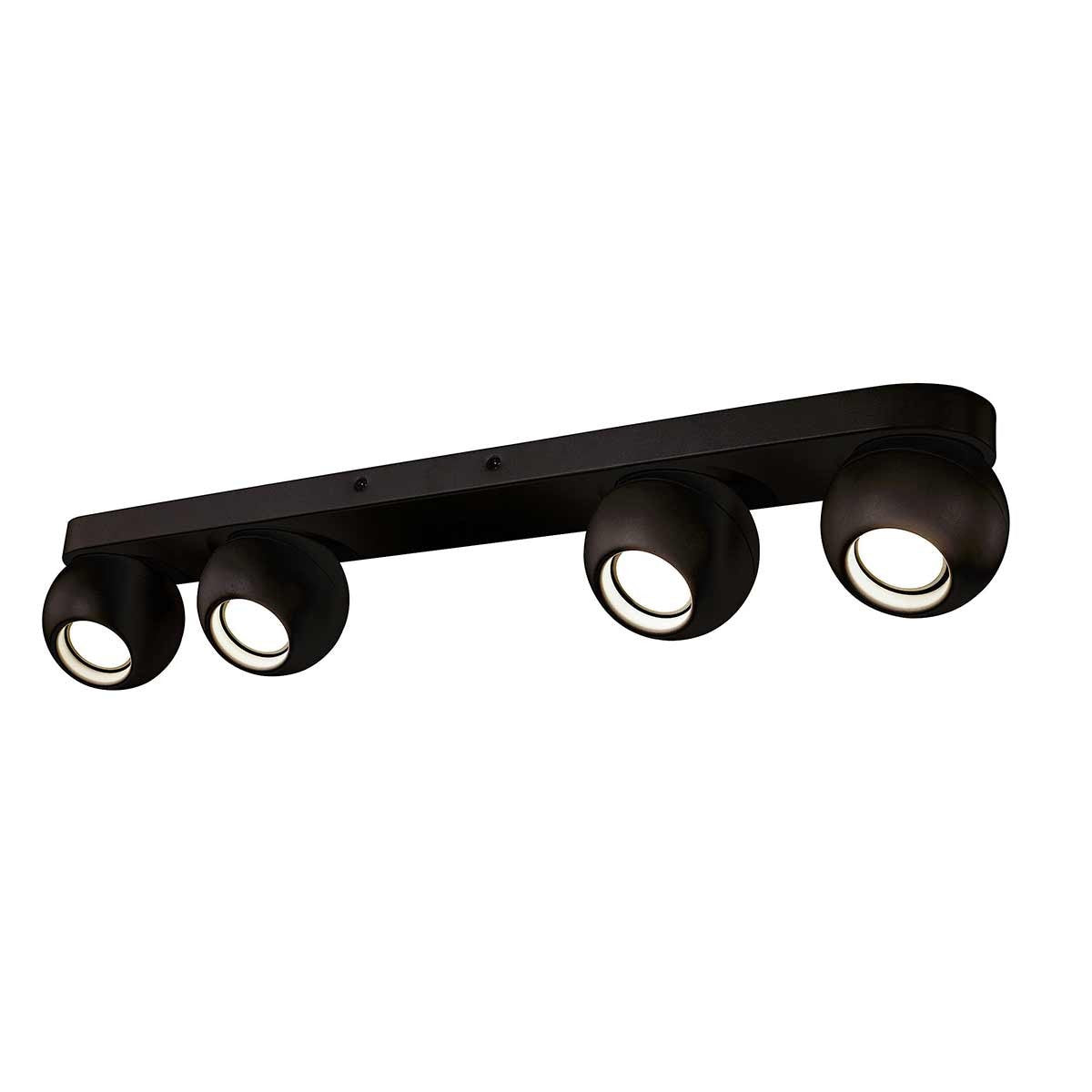 Dekoarte Lámpara Estilo Plafón Moderno Color Negro A+