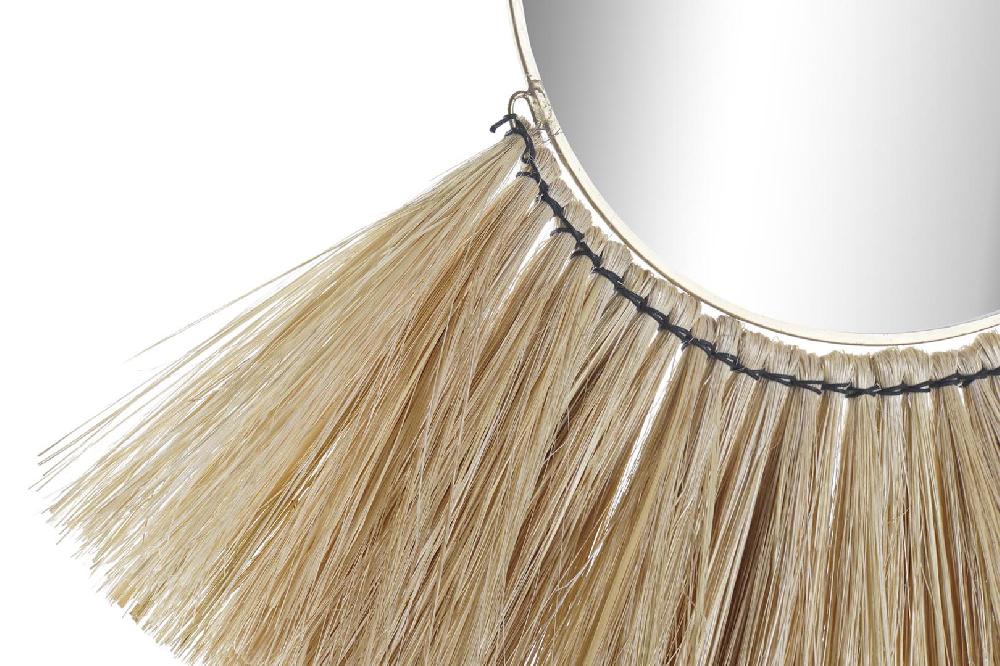Dekodonia Espejo Yute Cristal Flecos Natural Último día