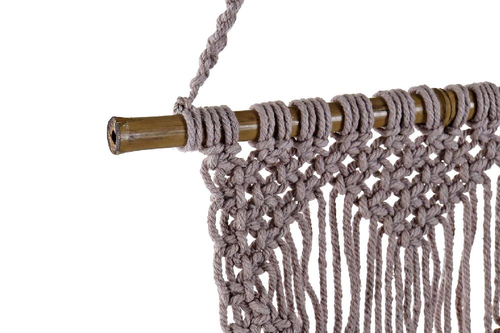 Dekodonia Decoración Colgante Bambú Algodón Macramé Superdescuento
