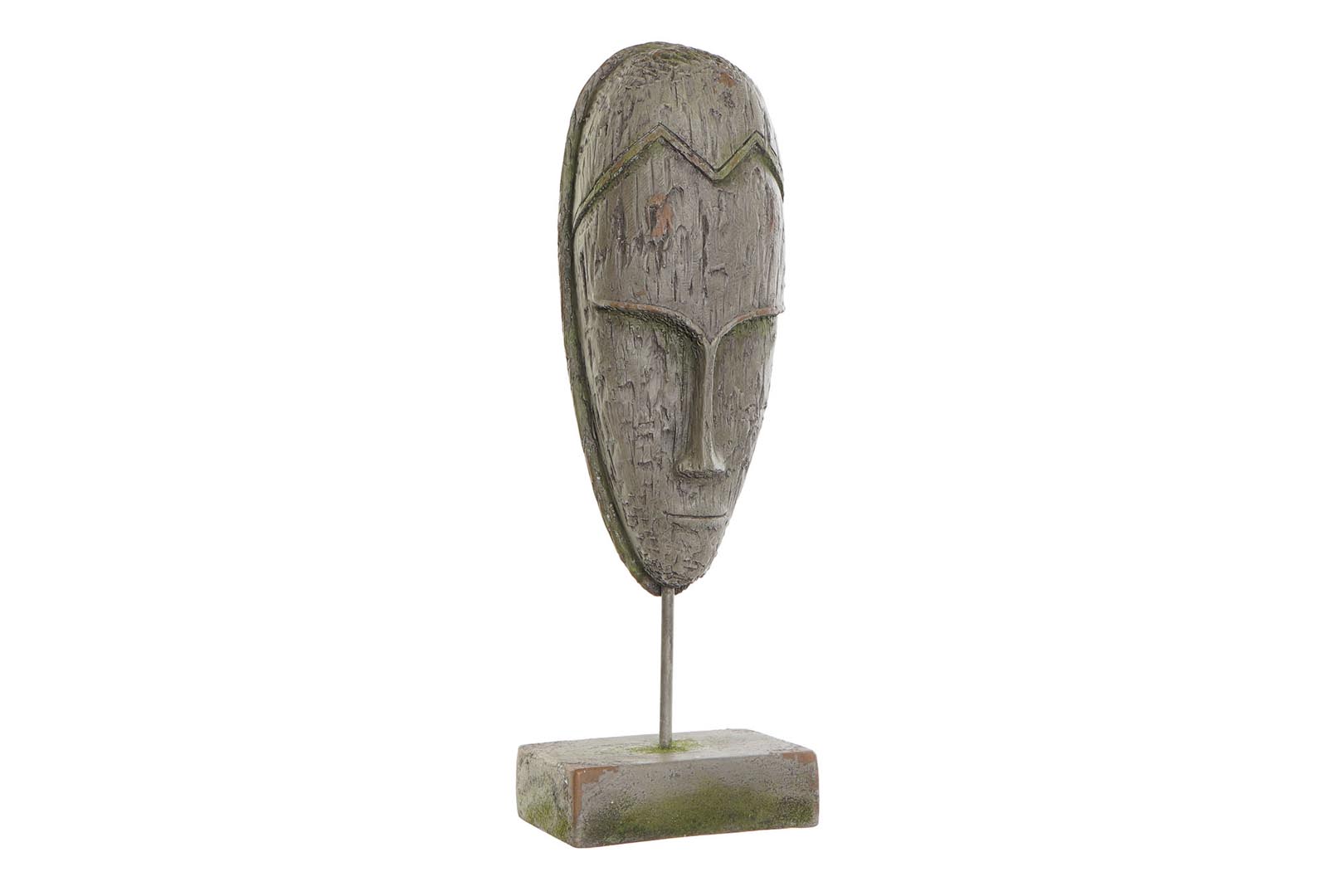 Dekodonia Figura Fibra Vidrio Metal Máscara Gris