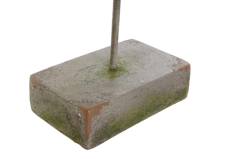 Dekodonia Figura Fibra Vidrio Metal Máscara Gris Grandes descuentos