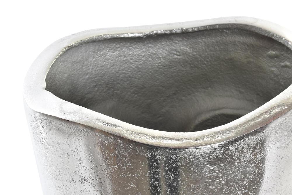 Dekodonia Jarrón Aluminio Cara Plateado Pequeño Venta caliente