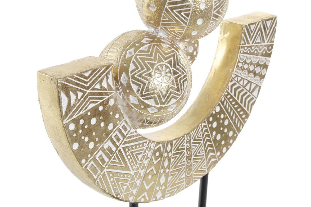 Dekodonia Decoración Resina Metal Abstracto En oferta