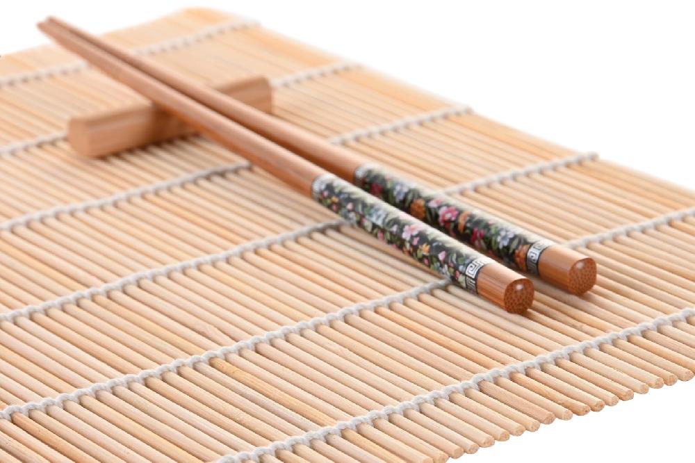 Dekodonia SET SUSHI BAMBÚ Y GRES VERDE PARA CUATRO Ventas relámpago