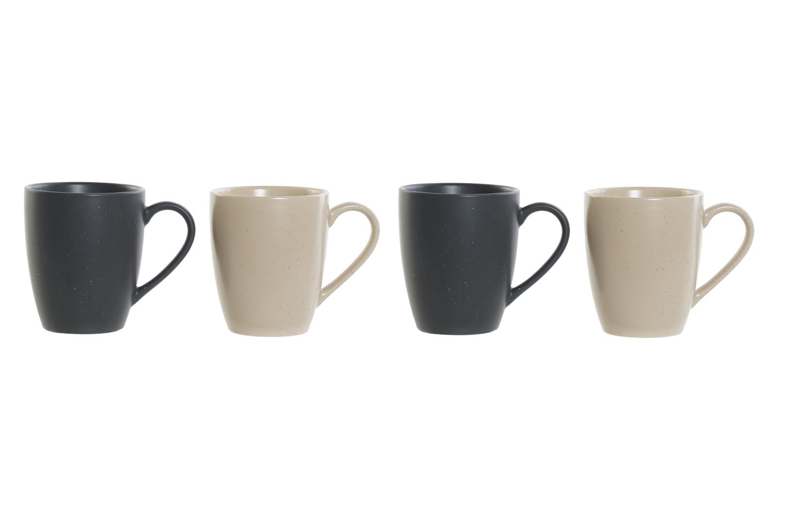 Dekodonia PACK CUATRO TAZAS GRES CON COLGADOR Promoción por tiempo limitado