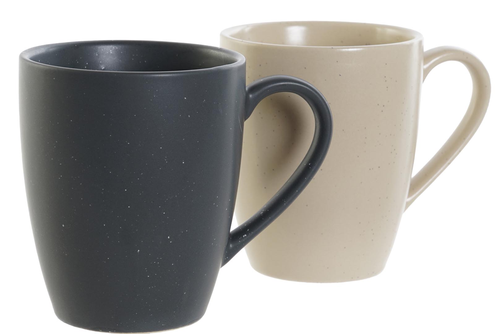 Dekodonia PACK CUATRO TAZAS GRES CON COLGADOR Promoción por tiempo limitado