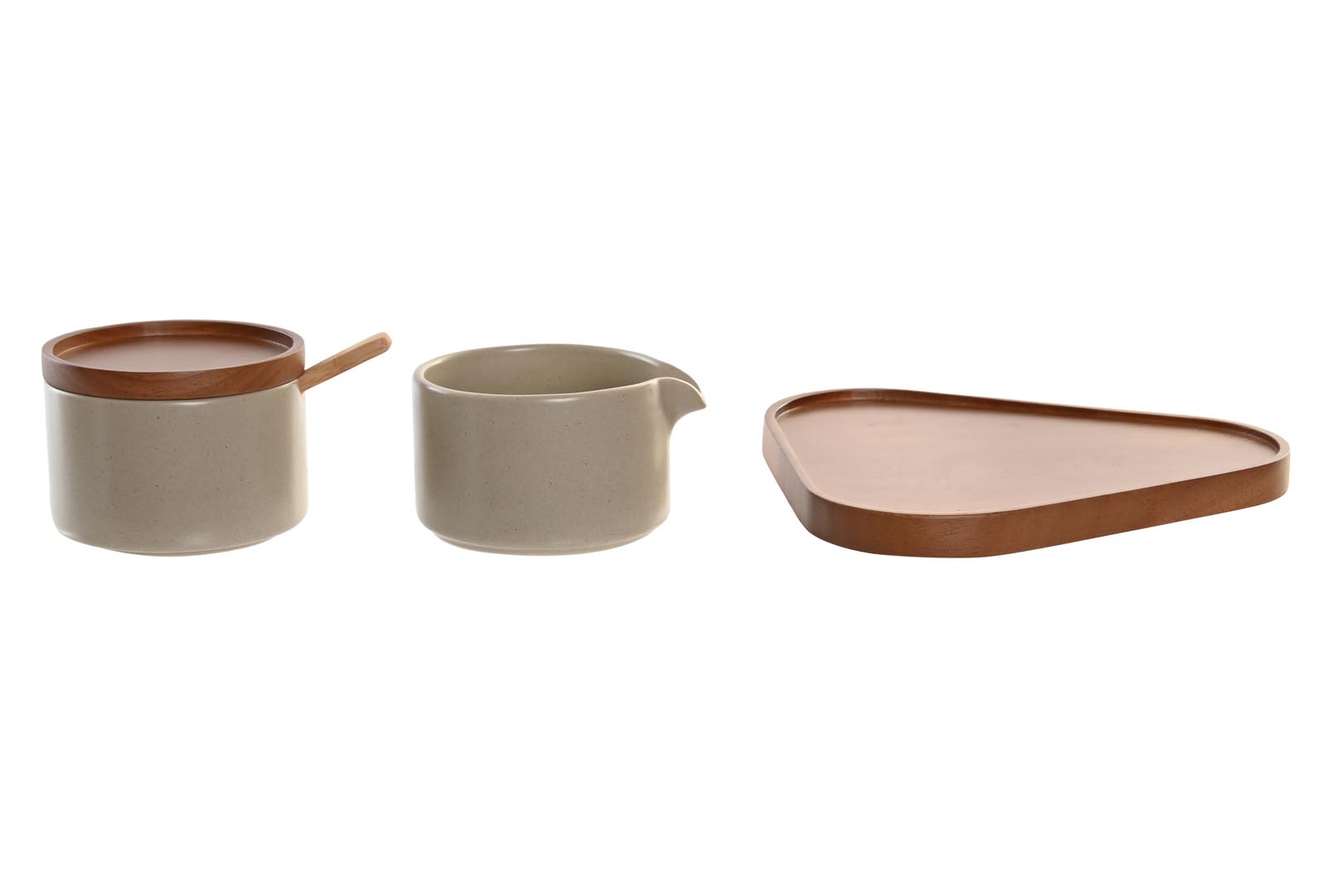 Dekodonia SET AZUCARERO Y LECHERA BEIGE Descuentos del mes