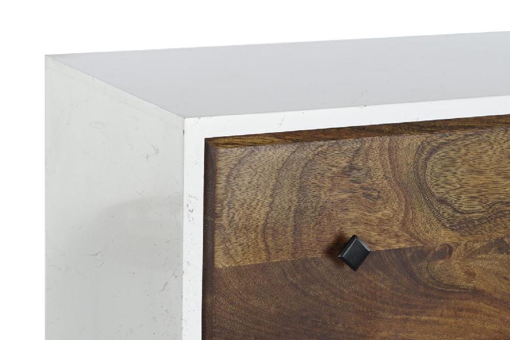 Dekodonia CAJONERA MANGO Y METAL BLANCA Libre de impuestos