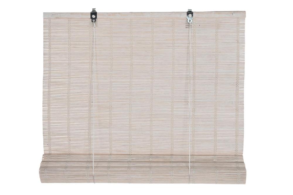 Dekodonia ESTOR BAMBÚ ENROLLABLE BARNIZADO BLANCO 60CM
