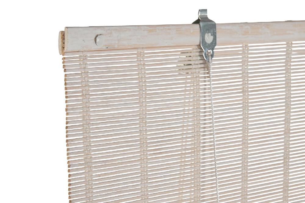 Dekodonia ESTOR BAMBÚ ENROLLABLE BARNIZADO BLANCO 60CM En línea