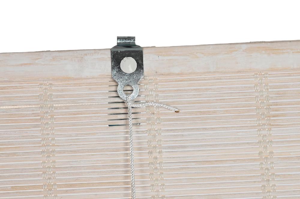 Dekodonia ESTOR BAMBÚ ENROLLABLE BARNIZADO BLANCO 60CM En línea