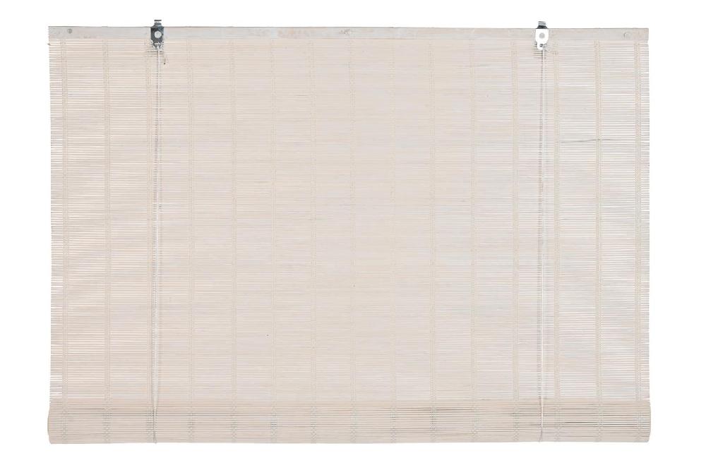 Dekodonia ESTOR BAMBÚ ENROLLABLE BARNIZADO BLANCO 90CM