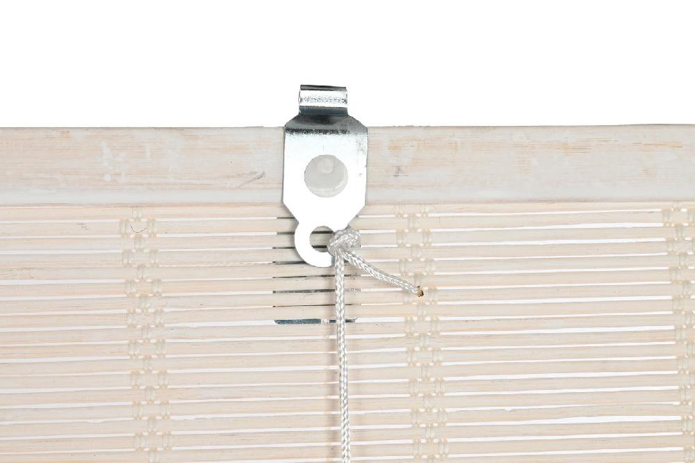 Dekodonia ESTOR BAMBÚ ENROLLABLE BARNIZADO BLANCO 90CM Rebajas