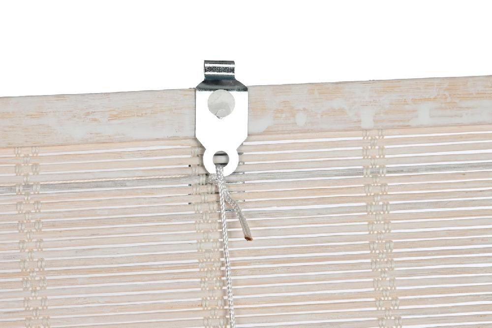 Dekodonia ESTOR BAMBÚ ENROLLABLE BARNIZADO BLANCO 120CM Venta caliente