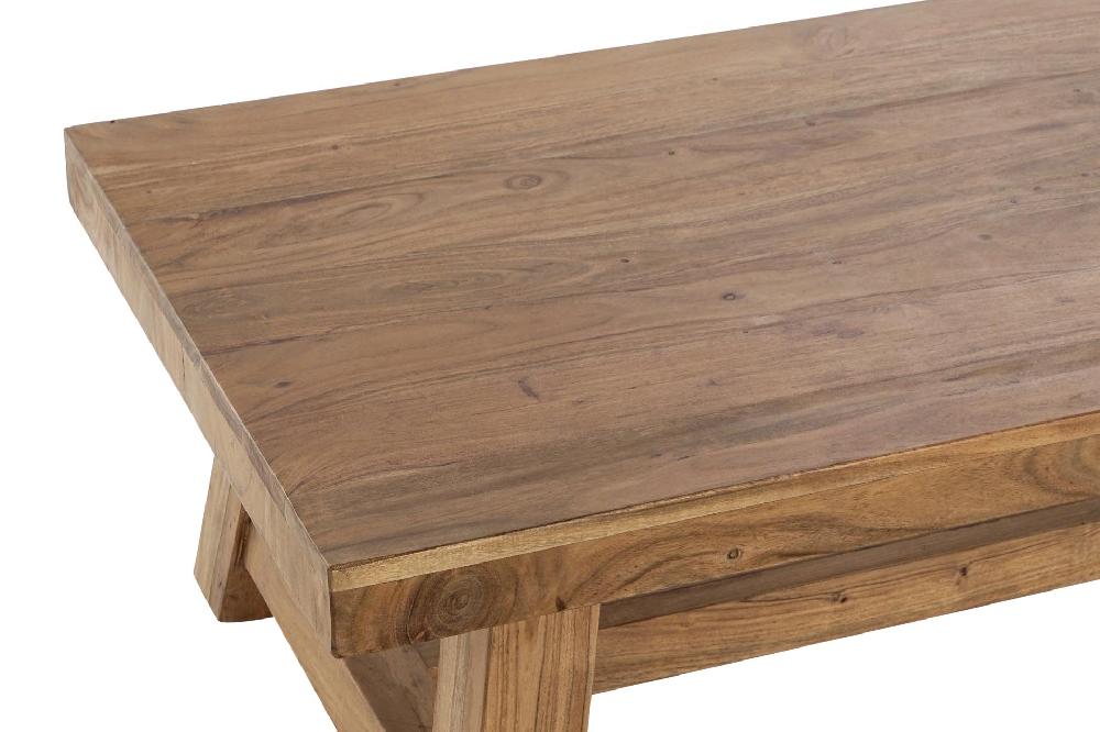 Dekodonia Mesa cafe acacia 110x60x40 marron Descuento