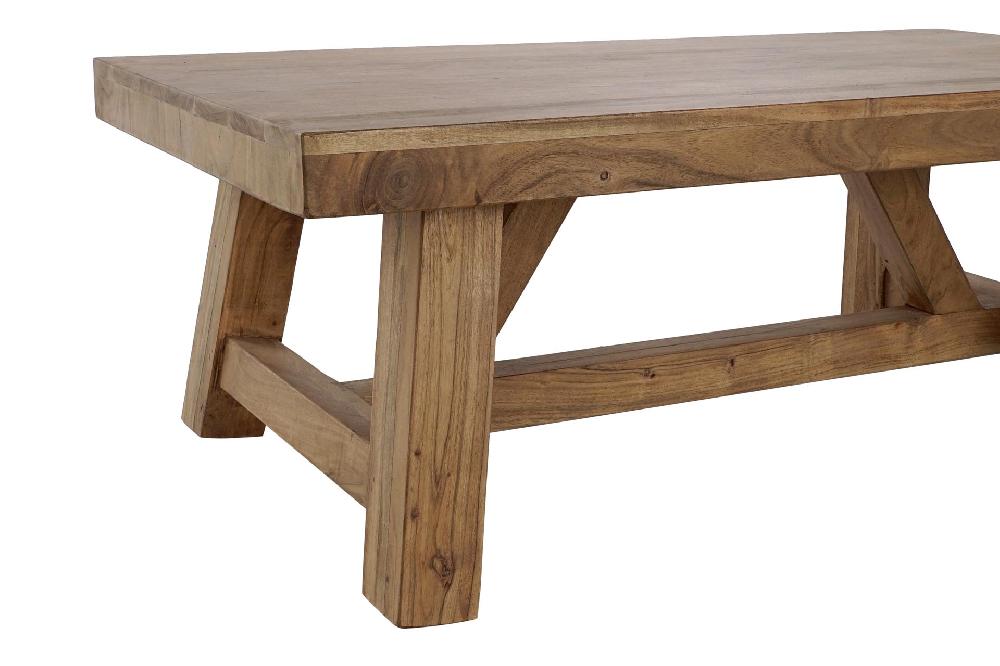 Dekodonia Mesa cafe acacia 110x60x40 marron Descuento