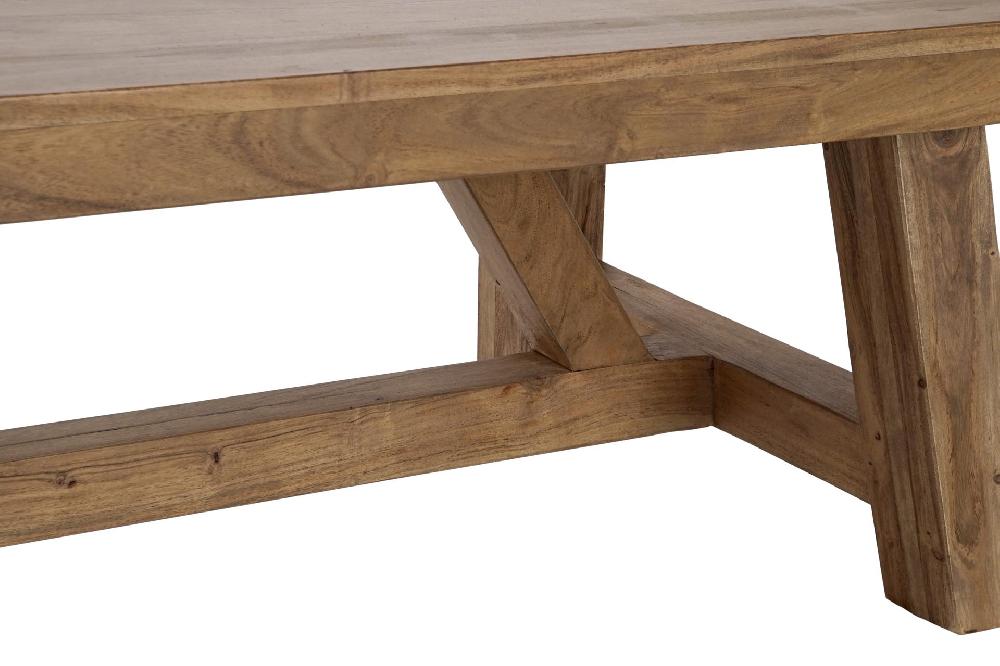 Dekodonia Mesa cafe acacia 110x60x40 marron Descuento