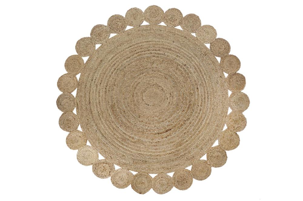 Dekodonia ALFOMBRA YUTE NATURAL REDONDA GRANDE