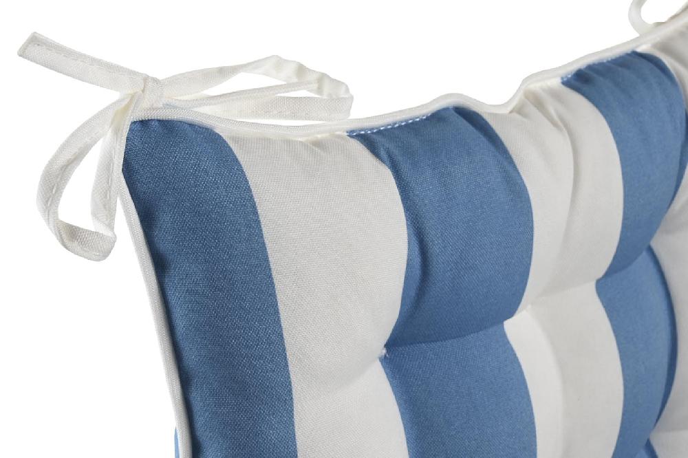 Dekodonia COJÍN ASIENTO TELA RAYAS AZUL Promoción por tiempo limitado