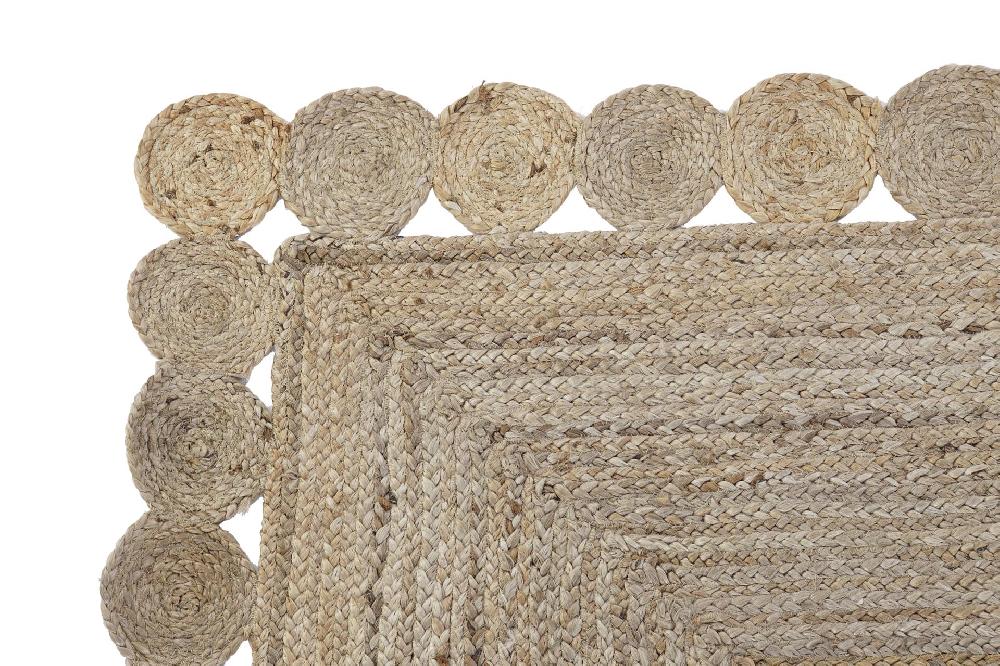 Dekodonia ALFOMBRA YUTE NATURAL MEDIANA Oferta especial de fábrica