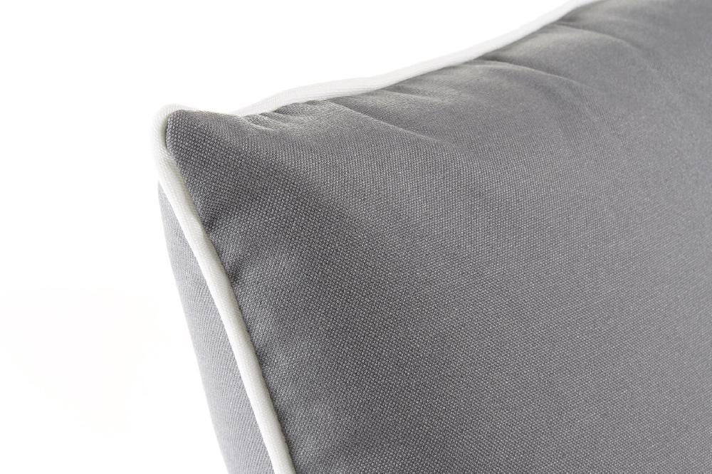Dekodonia Dos cojines poliester 40x10x40 0 500 gr k gris En oferta