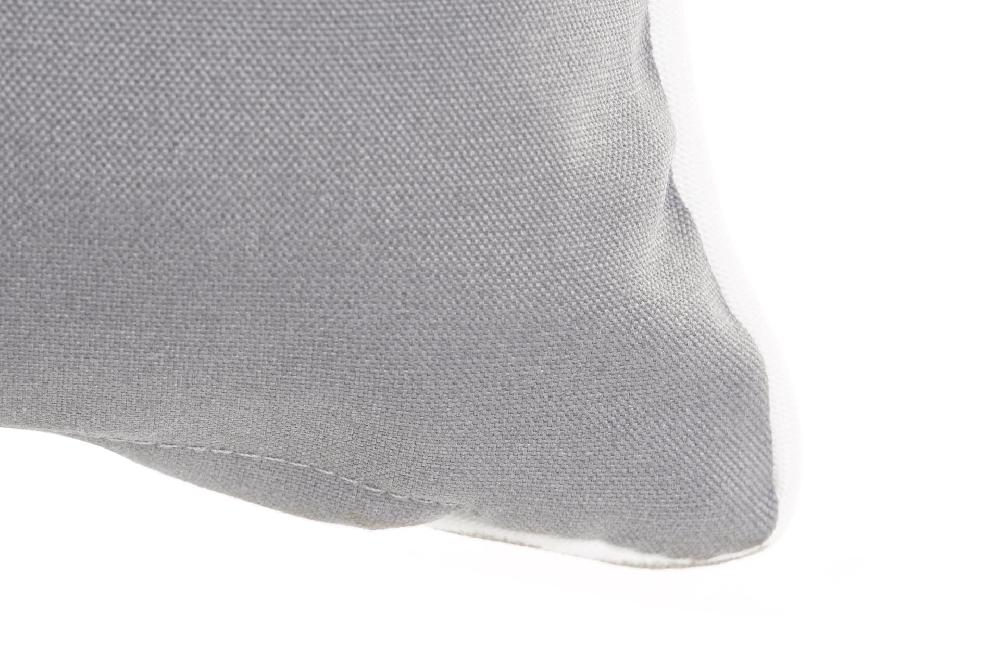 Dekodonia Dos cojines poliester 40x10x40 0 500 gr k gris En oferta