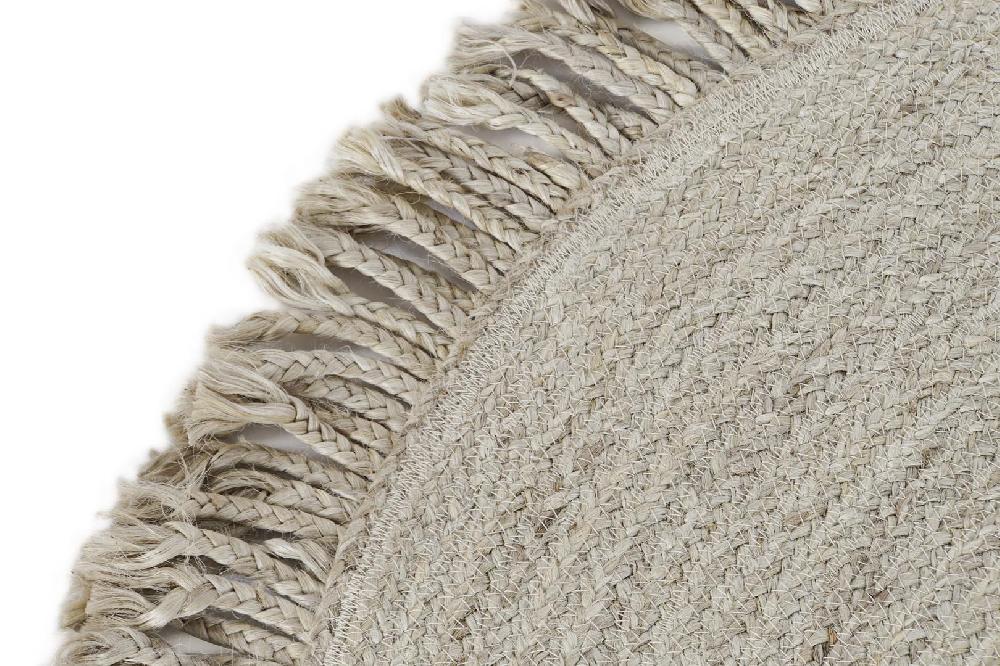 Dekodonia ALFOMBRA YUTE MEDIANA REDONDA Descuento por venta flash