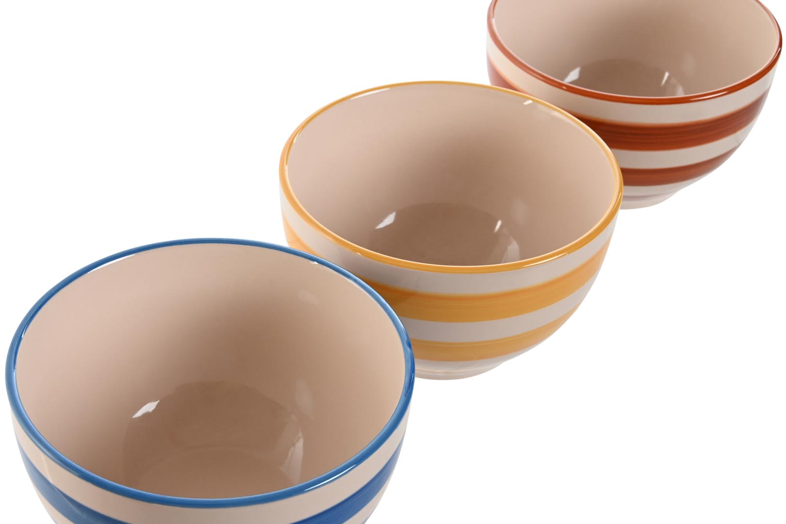 Dekodonia PACK SEIS BOWLS LOZA RAYAS Rebajas baratas