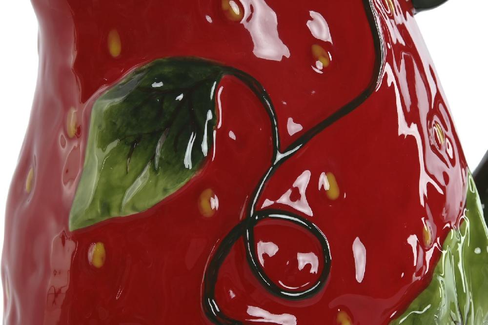 Dekodonia Jarra Gres Fresa Rojo Rebajas de fábrica