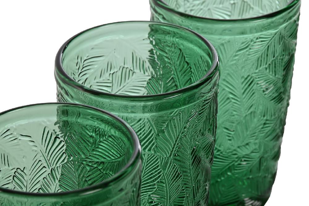 Dekodonia PACK SEIS VASOS ALTOS HOJAS RELIEVE Superdescuento